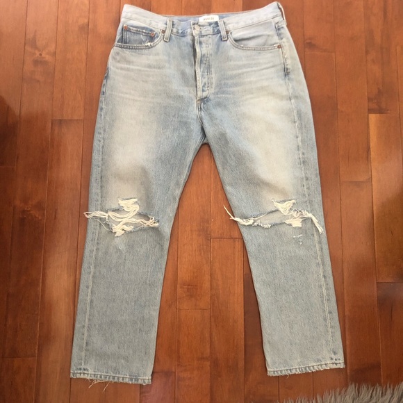 AGOLDE “Riley” crop high rise jeans - Picture 2 of 7